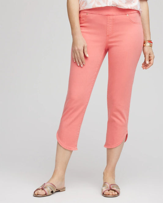 Chico's Trending | Pull-On Dolphin-Hemmed Capri Jeans