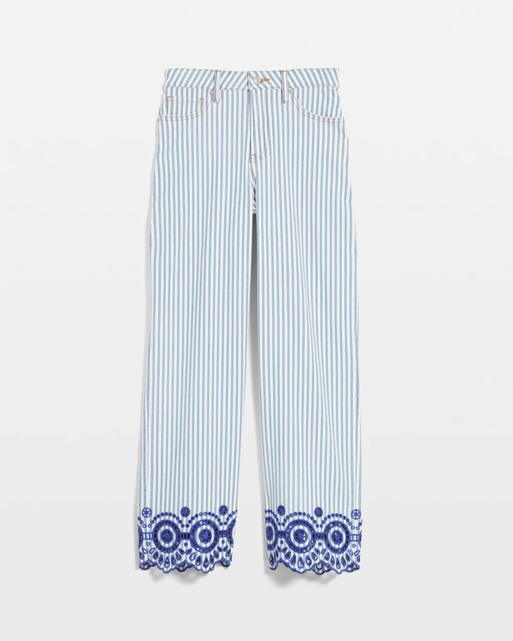 Chico's Special Offer | Eyelet High-Rise Wide Cropped Jeans