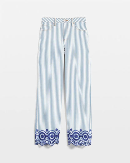 Chico's Special Offer | Eyelet High-Rise Wide Cropped Jeans