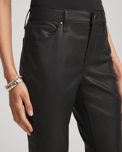 Chico's Trusted | Coated Girlfriend Cropped Flared Jeans