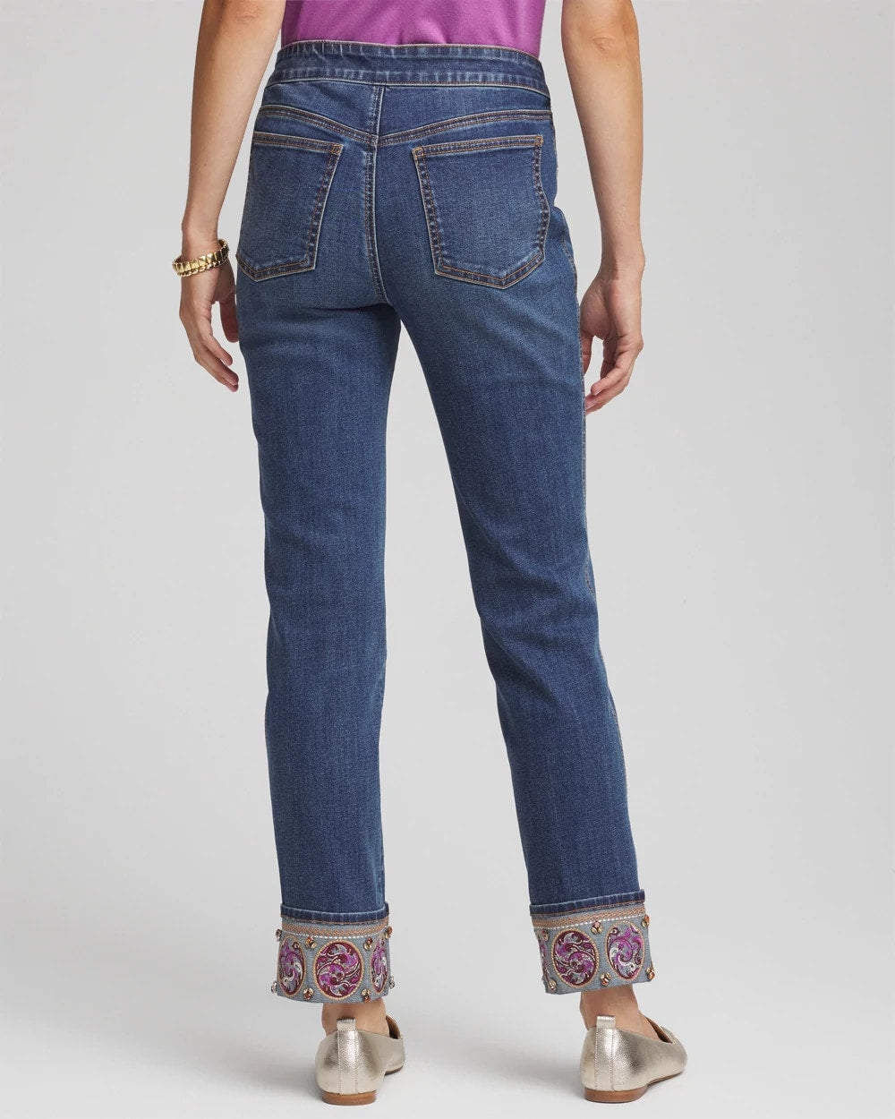 Chico's Best Seller | Embellished Pull-On Slim Ankle Jeggings
