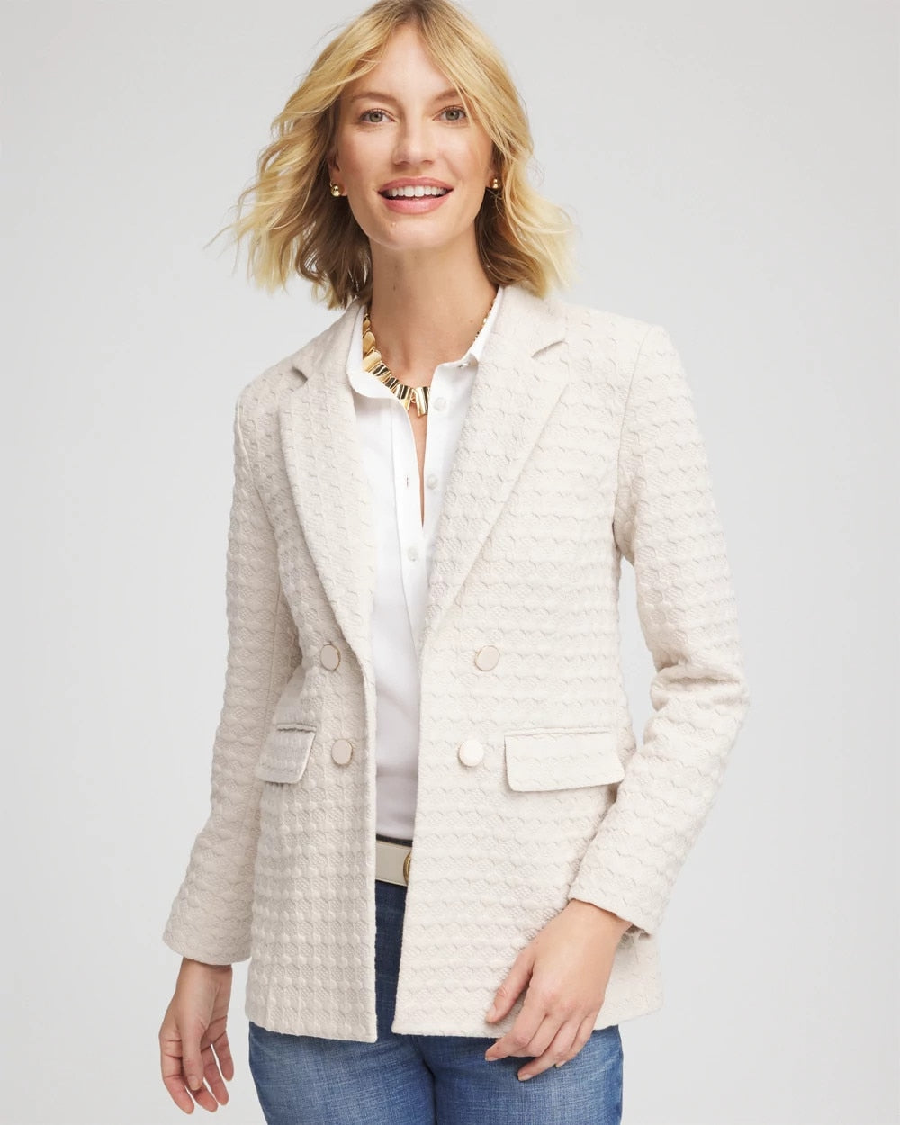 Chico's Hot Sale | Textured Knit Blazer