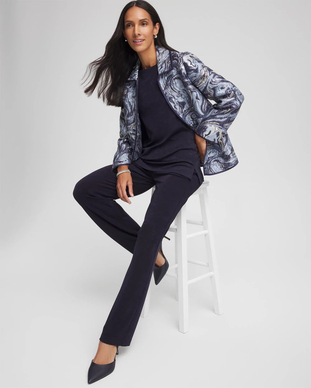 Chico's Latest | Travelers™ Jacquard Swirl Jacket