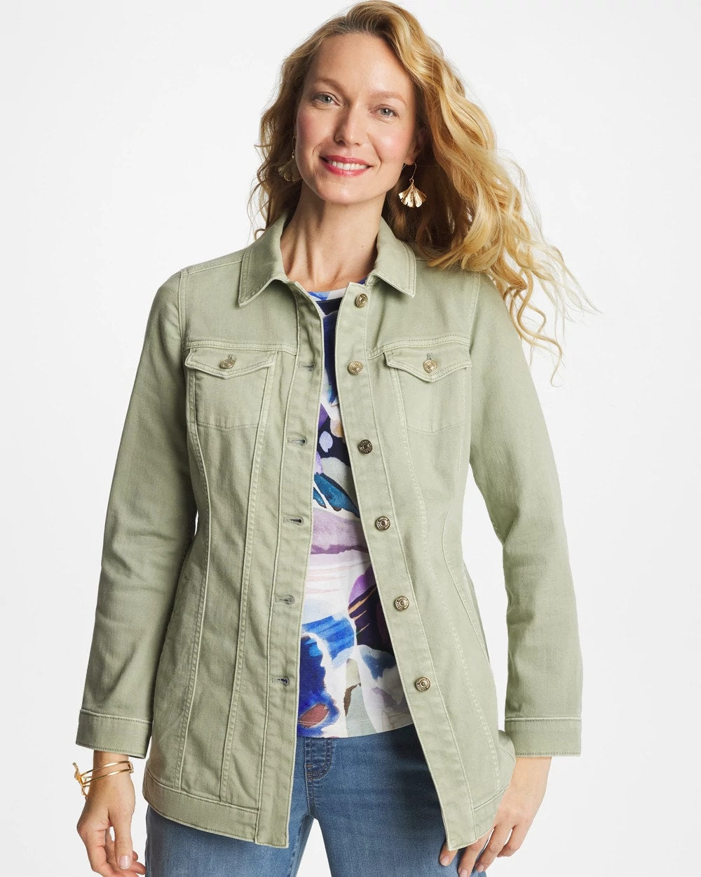 Chico's Featured | Elongated Belted Denim Jacket