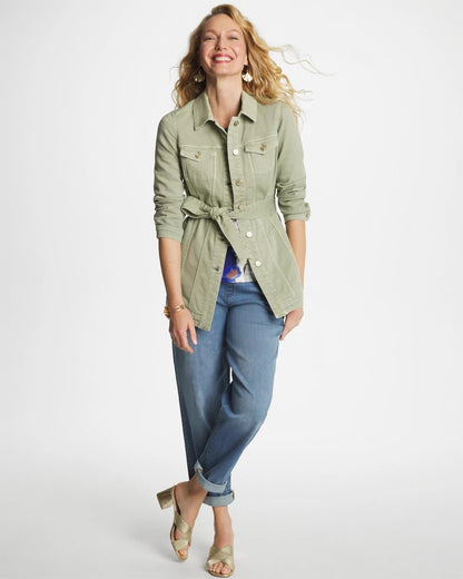 Chico's Featured | Elongated Belted Denim Jacket