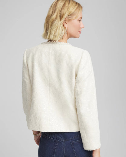 Chico's Featured | Pearl Trim Tweed Jacket