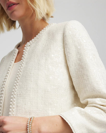 Chico's Featured | Pearl Trim Tweed Jacket