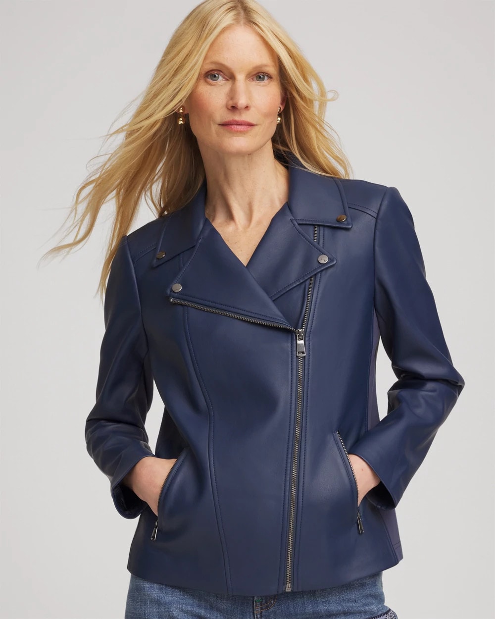 Chico's Deals | Faux Leather Moto Jacket