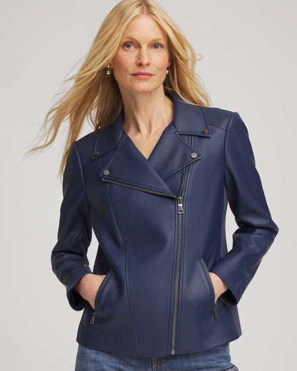 Chico's Deals | Faux Leather Moto Jacket