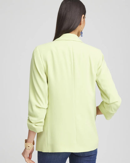 Chico's Best Price | Notched-Lapel Ruched Sleeve Blazer