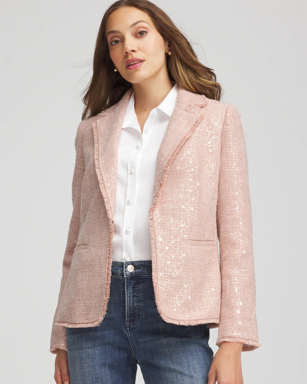 Chico's Signature | Party Tweed Sequins Blazer