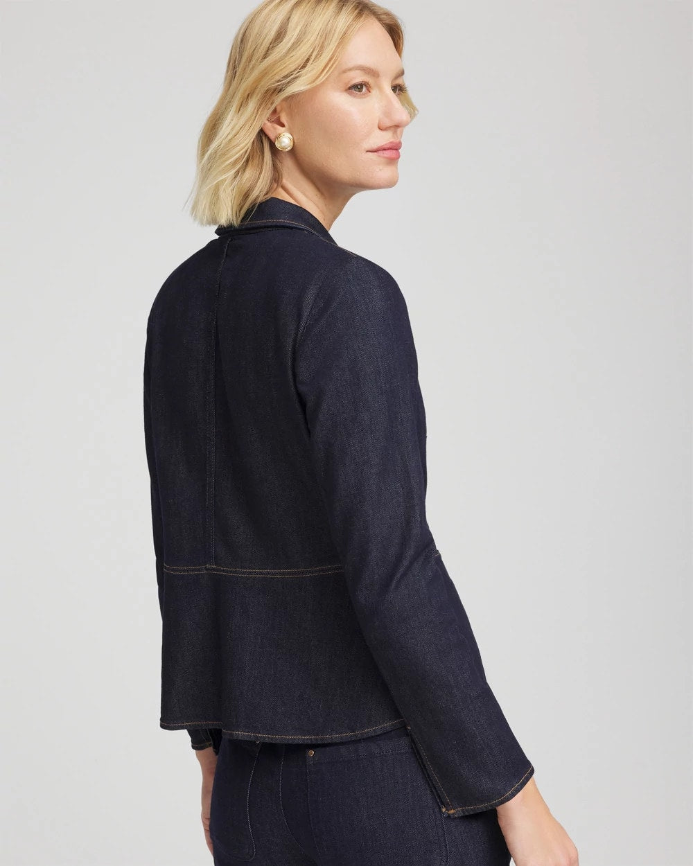 Chico's Smart Buy | Denim Peplum Blazer