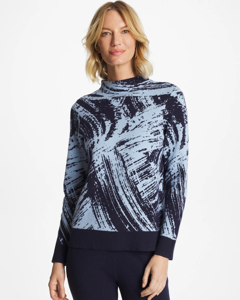 Chico's Trending | Zenergy® Luxe Sketch Funnelneck Top