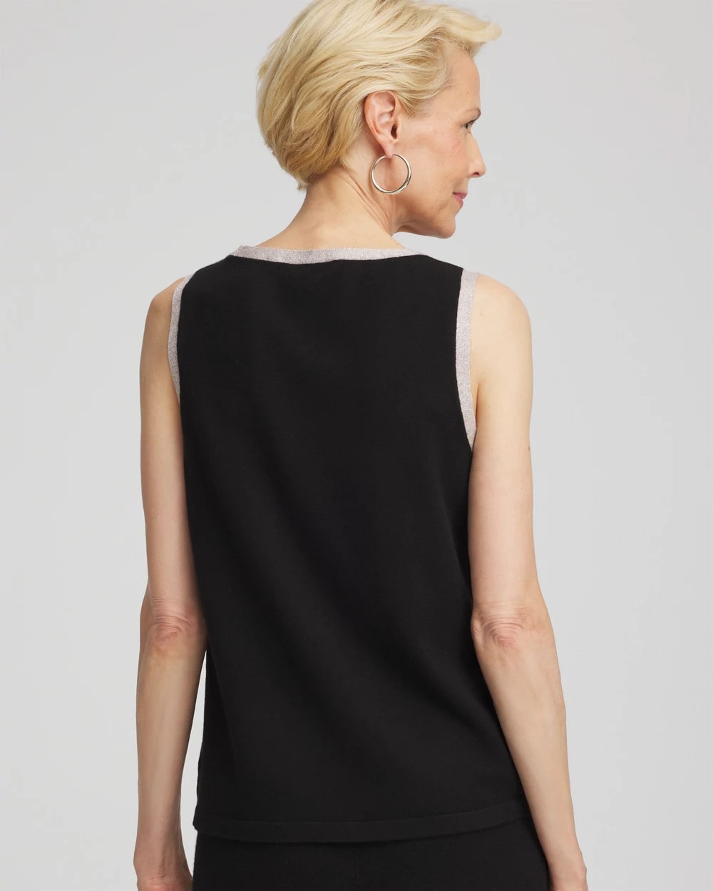 Chico's Hot Sale | Zenergy® Luxe Metallic Trim Tank