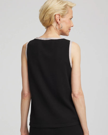 Chico's Hot Sale | Zenergy® Luxe Metallic Trim Tank