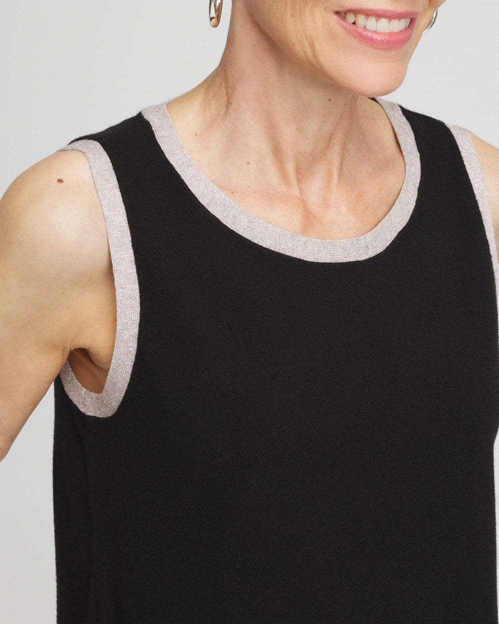 Chico's Hot Sale | Zenergy® Luxe Metallic Trim Tank