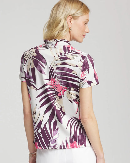 Chico's New | Zenergy® UPF Ruffle-Neck Polo