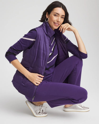 Chico's New | Zenergy® Reversible Velvet Puffer Vest