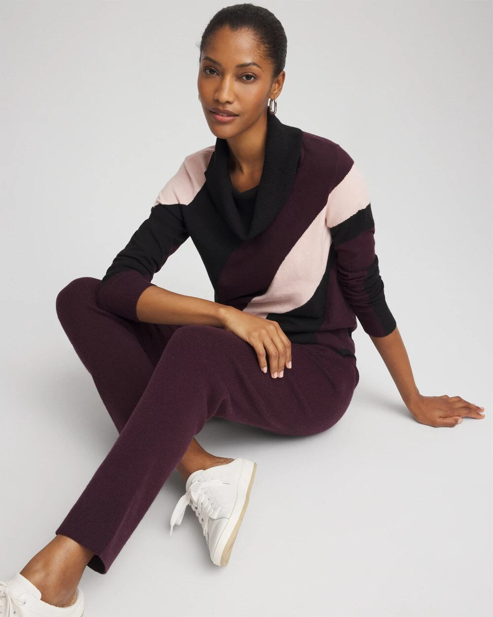 Chico's Premium | Zenergy® Luxe Intarsia Cowlneck Top