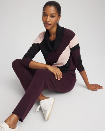 Chico's Premium | Zenergy® Luxe Intarsia Cowlneck Top