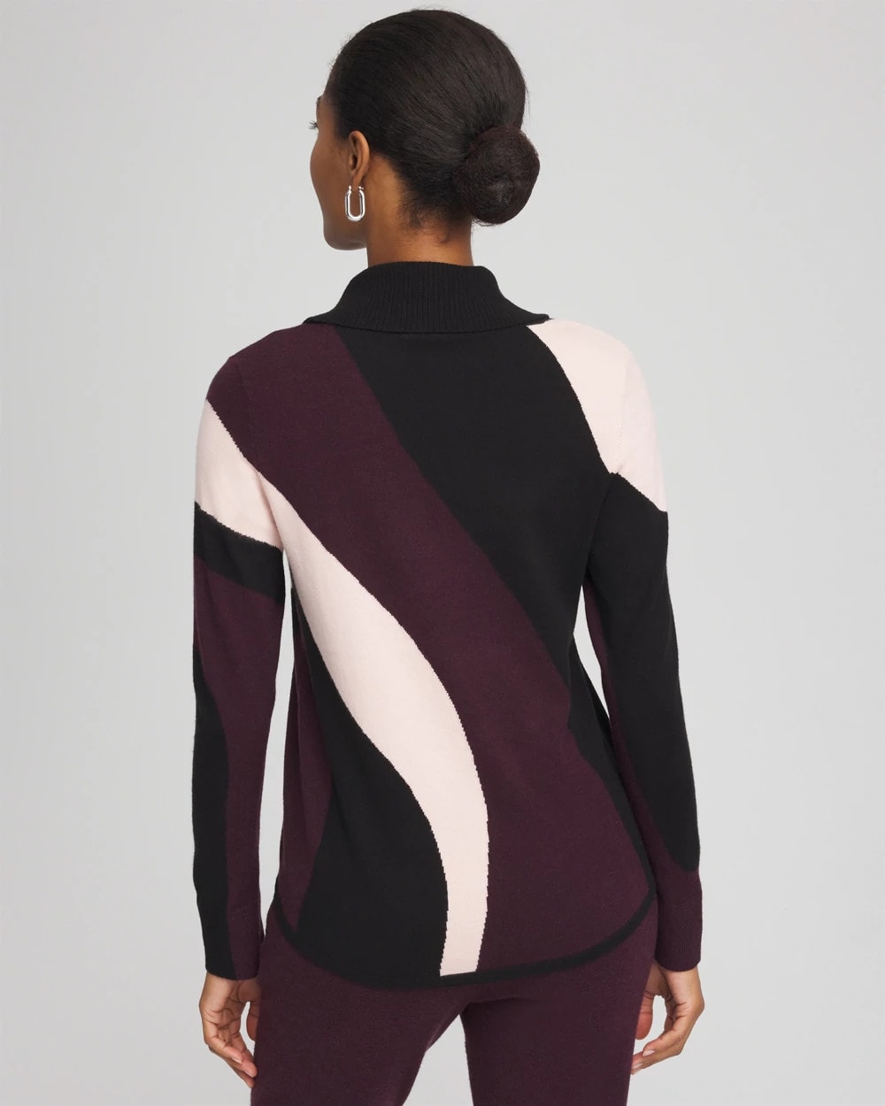 Chico's Premium | Zenergy® Luxe Intarsia Cowlneck Top
