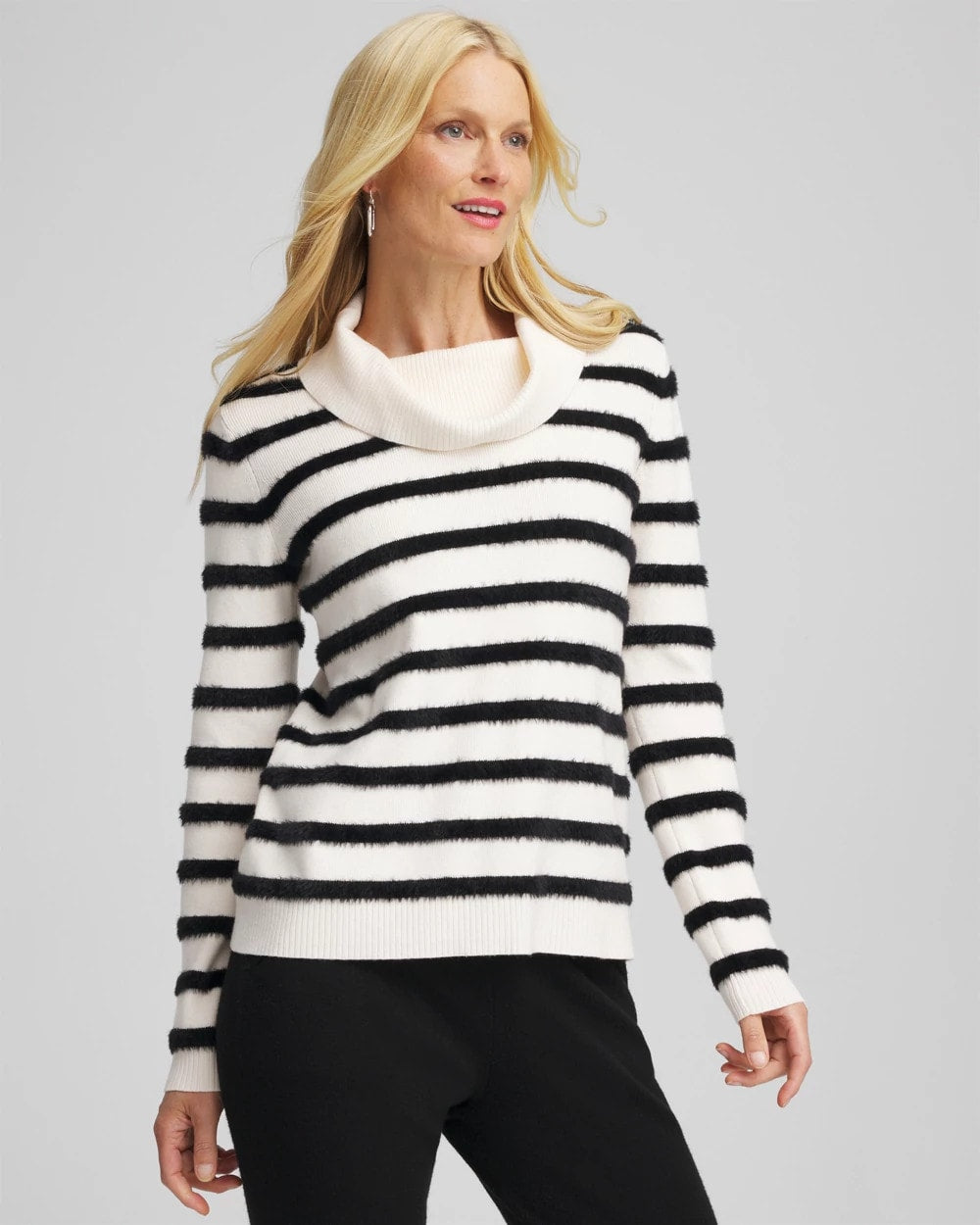 Chico's Featured | Zenergy® Luxe Eyelash Striped Sweater