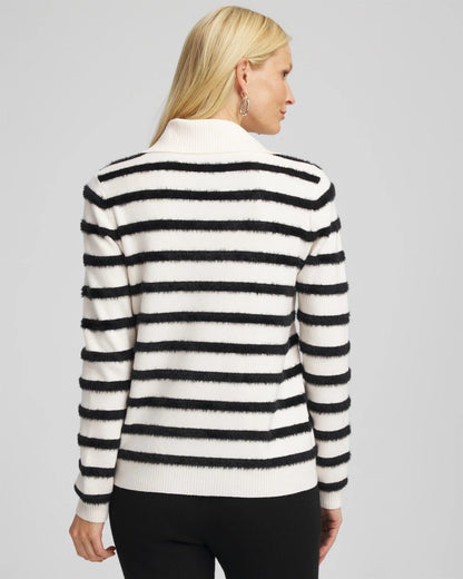 Chico's Featured | Zenergy® Luxe Eyelash Striped Sweater