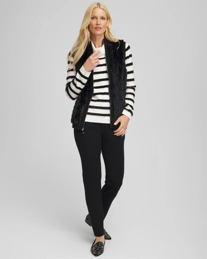 Chico's Featured | Zenergy® Luxe Eyelash Striped Sweater