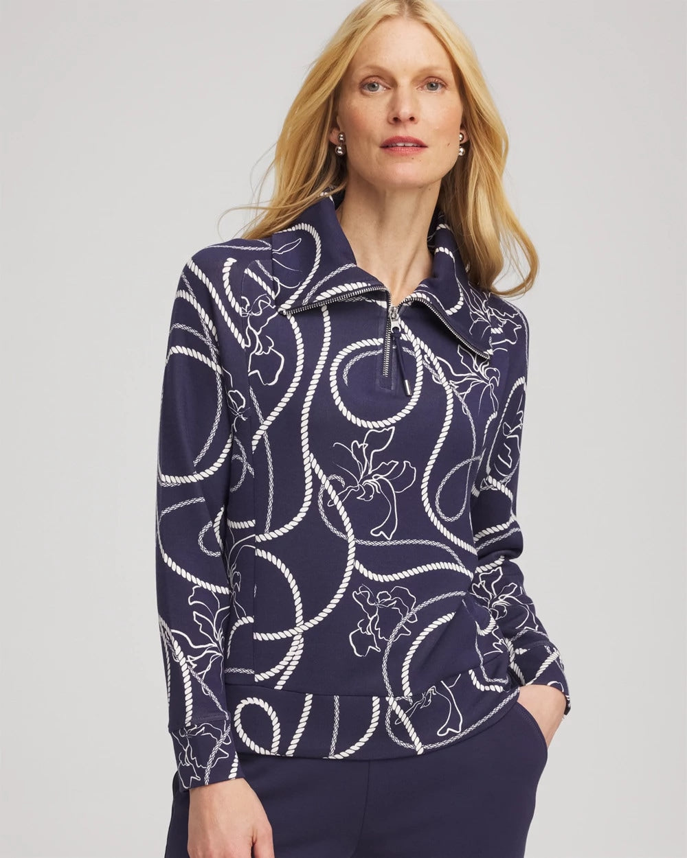 Chico's Exclusive | Zenergy® Soft Melody Half-Zip Top