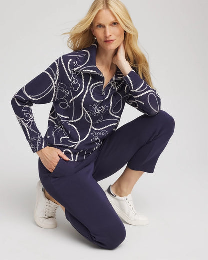 Chico's Exclusive | Zenergy® Soft Melody Half-Zip Top