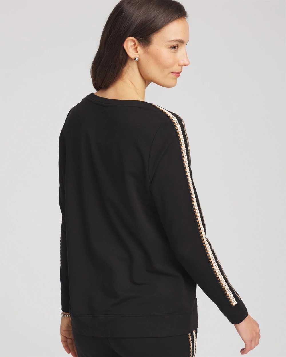 Chico's Discount | Zenergy® Lattice-Trim Pullover Top