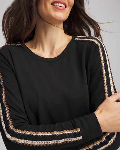 Chico's Discount | Zenergy® Lattice-Trim Pullover Top