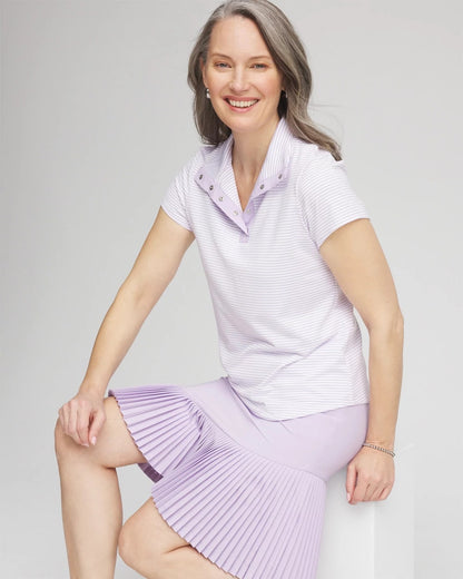 Chico's Value | Zenergy® Striped UPF Short-Sleeve Top