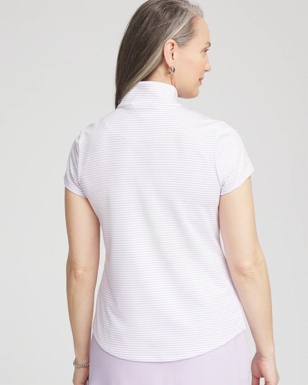 Chico's Value | Zenergy® Striped UPF Short-Sleeve Top