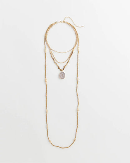 Chico's Quality | Convertible Agate Pendant Necklace