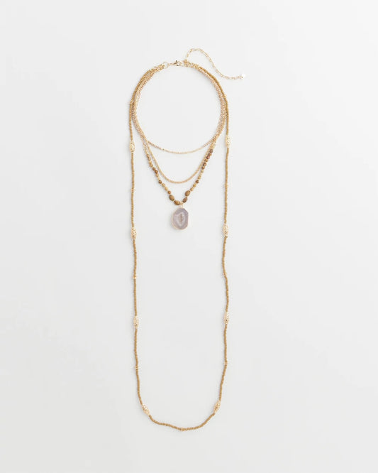 Chico's Quality | Convertible Agate Pendant Necklace