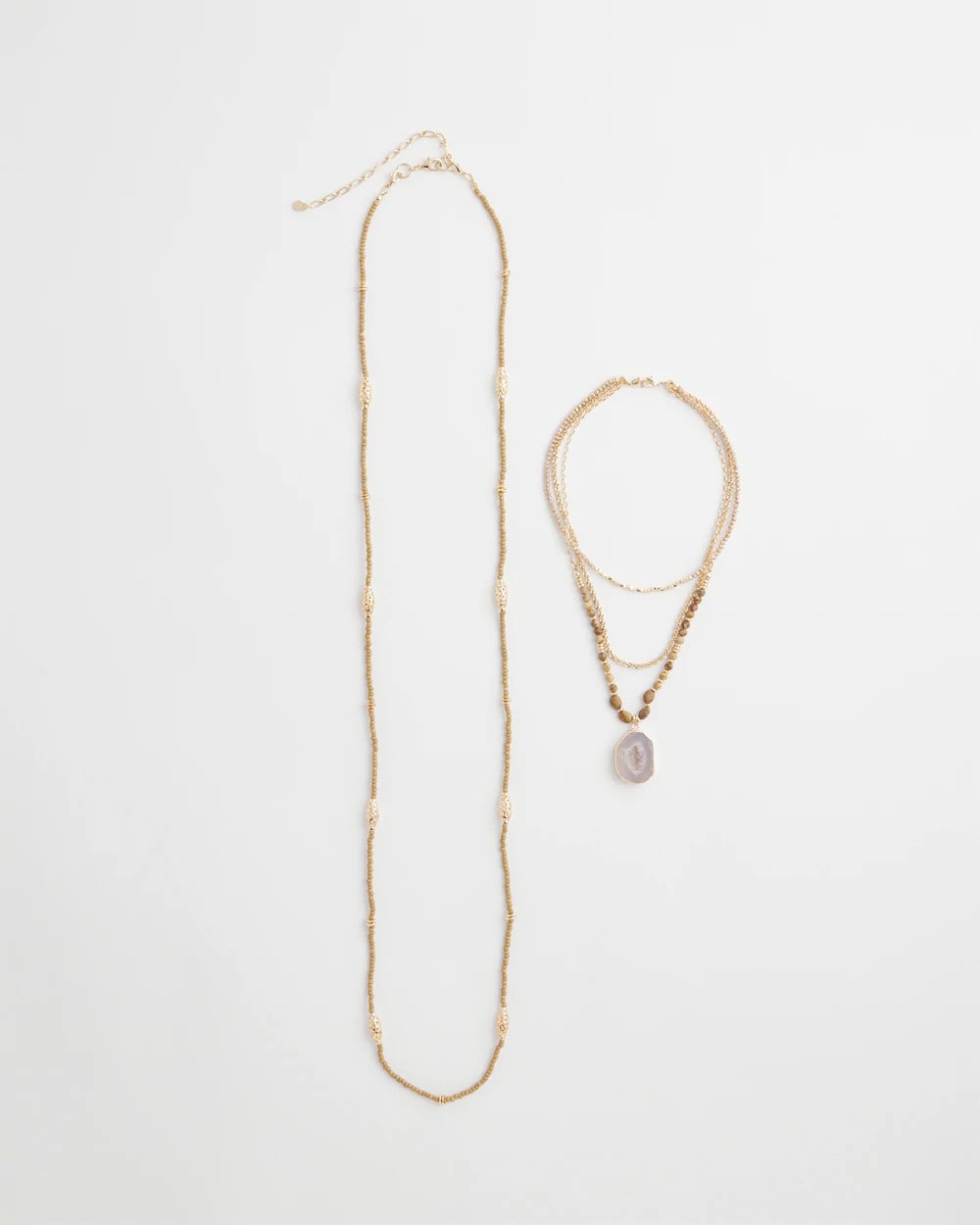Chico's Quality | Convertible Agate Pendant Necklace