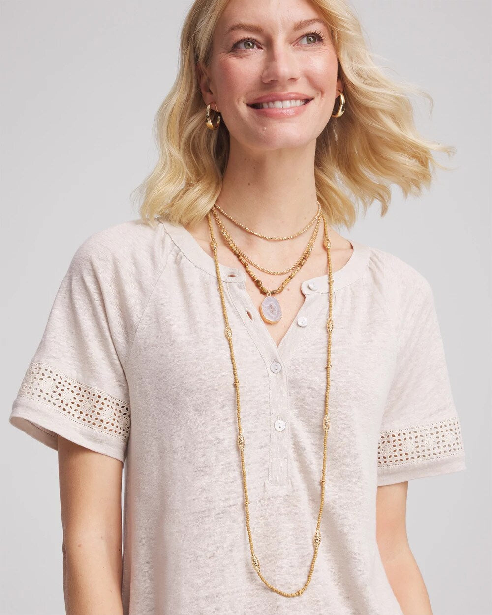 Chico's Quality | Convertible Agate Pendant Necklace