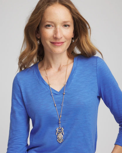 Chico's Deals | Adjustable Opalescent Pendant Necklace