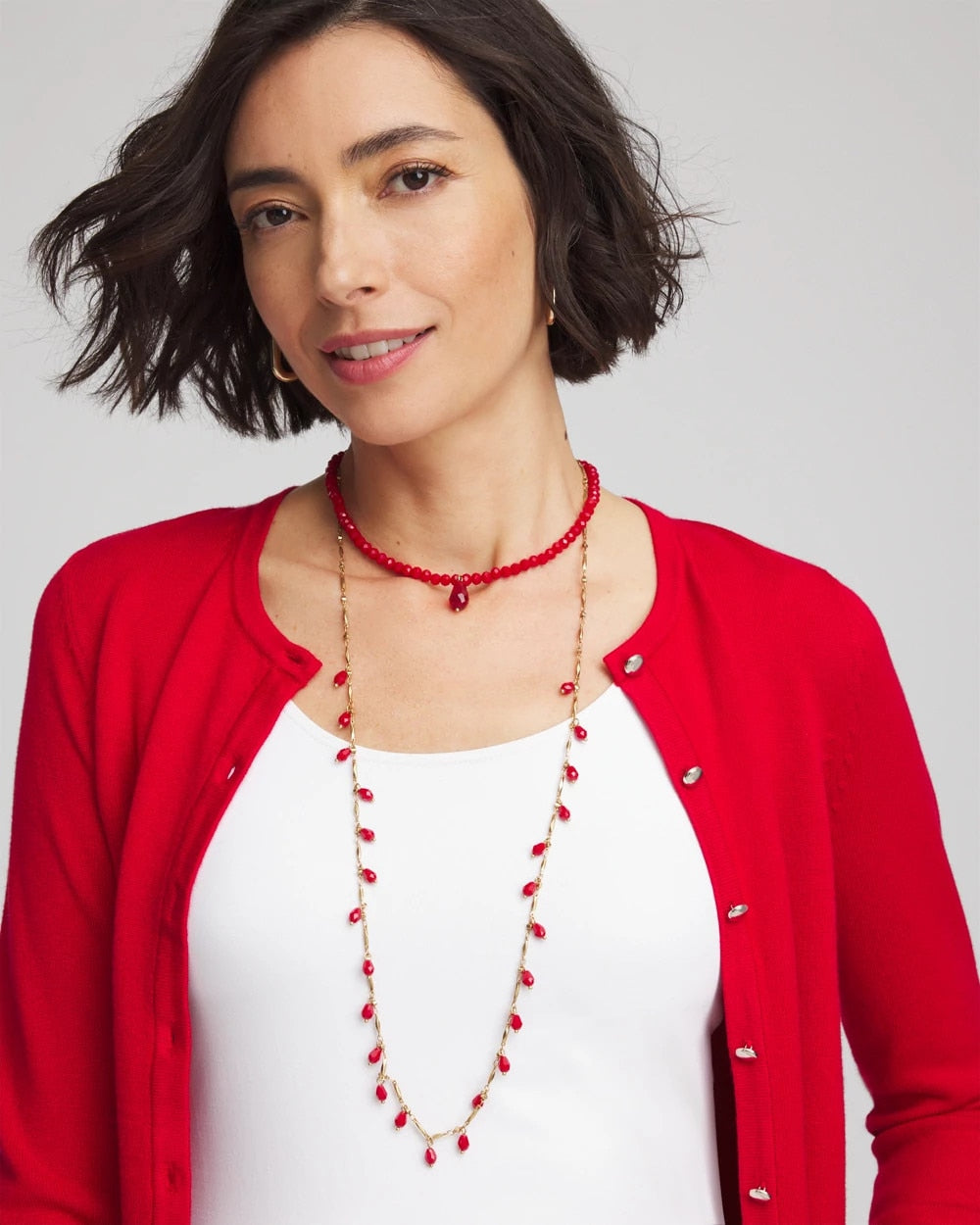 Chico's Value | Convertible Red Necklace