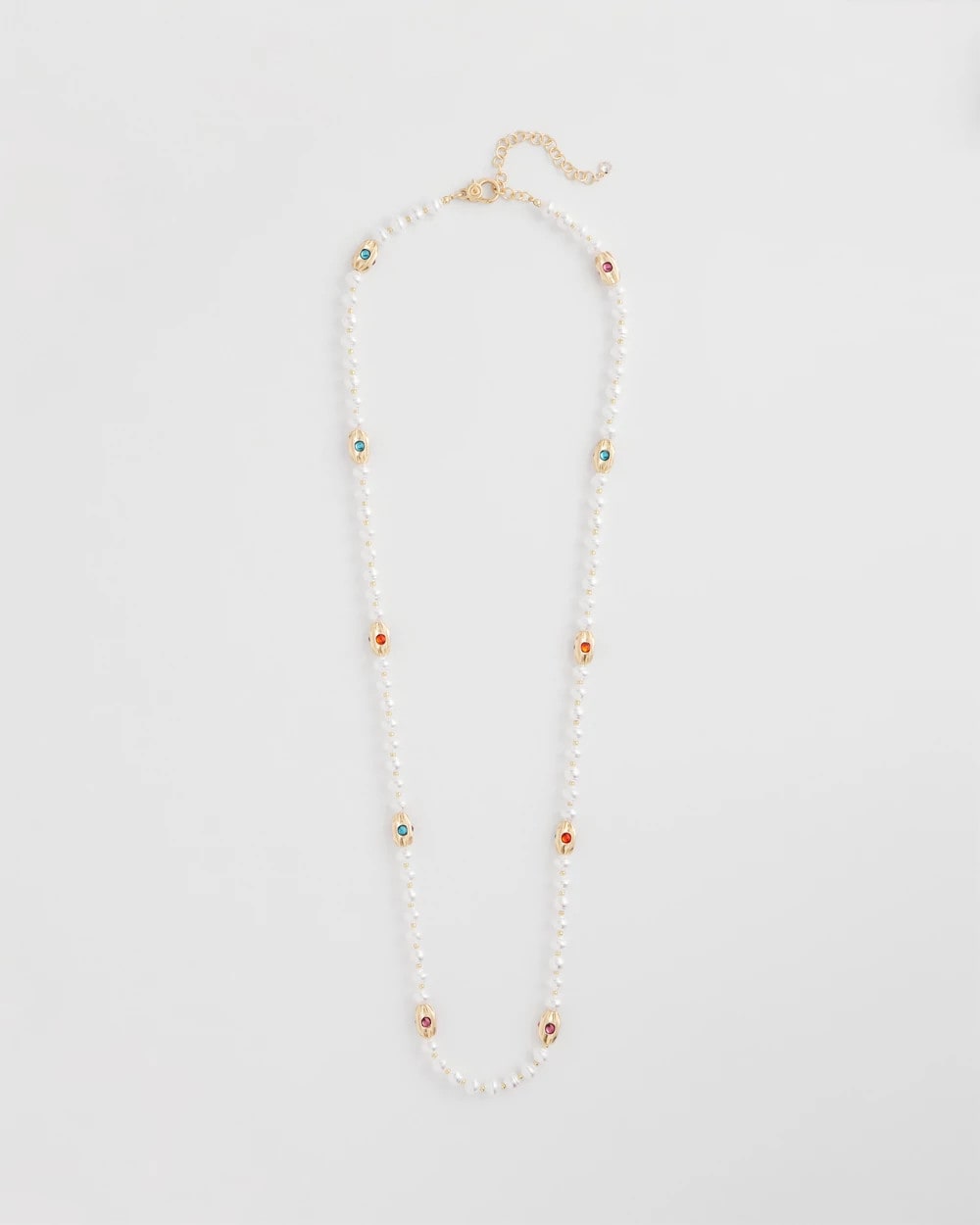 Chico's Smart Buy | Goldtone Faux Pearl Single-Strand Necklace