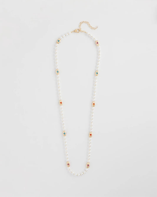Chico's Smart Buy | Goldtone Faux Pearl Single-Strand Necklace