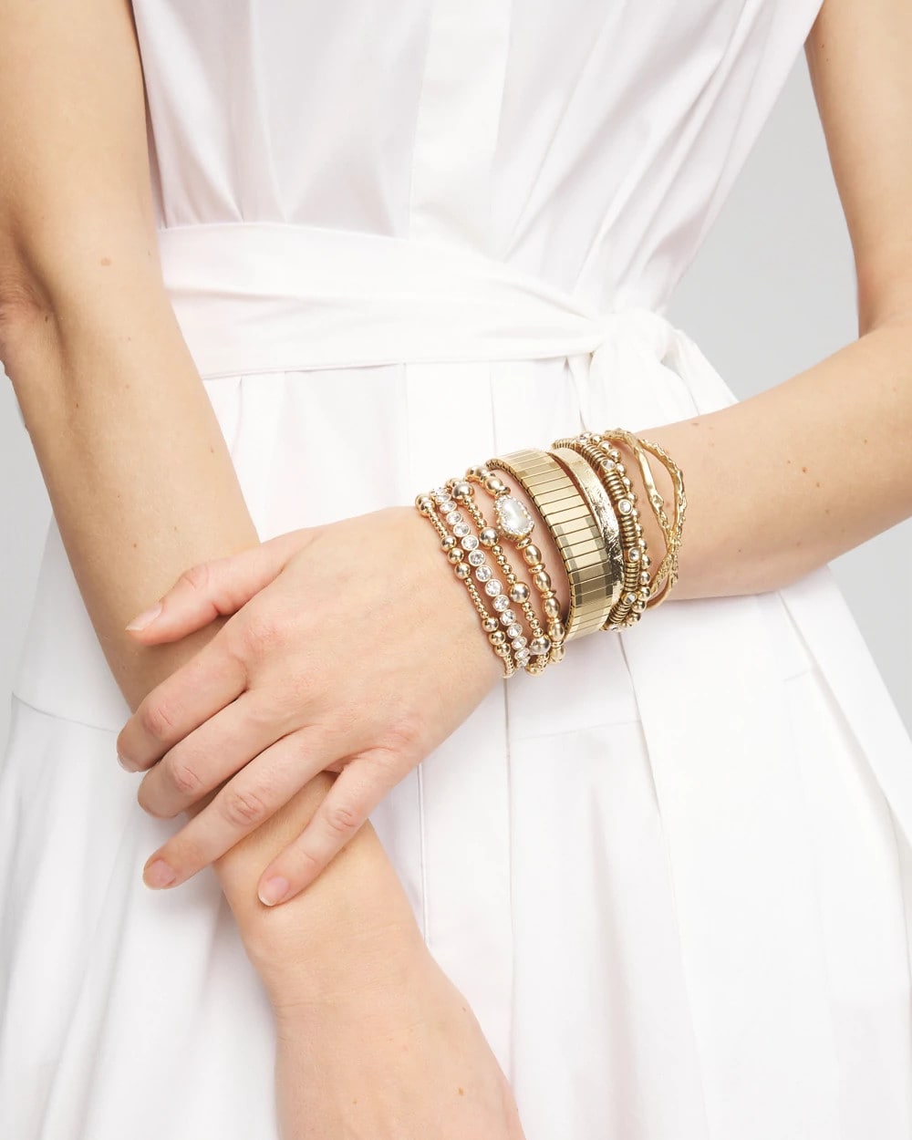 Chico's Trusted | Goldtone Stretch Bracelet