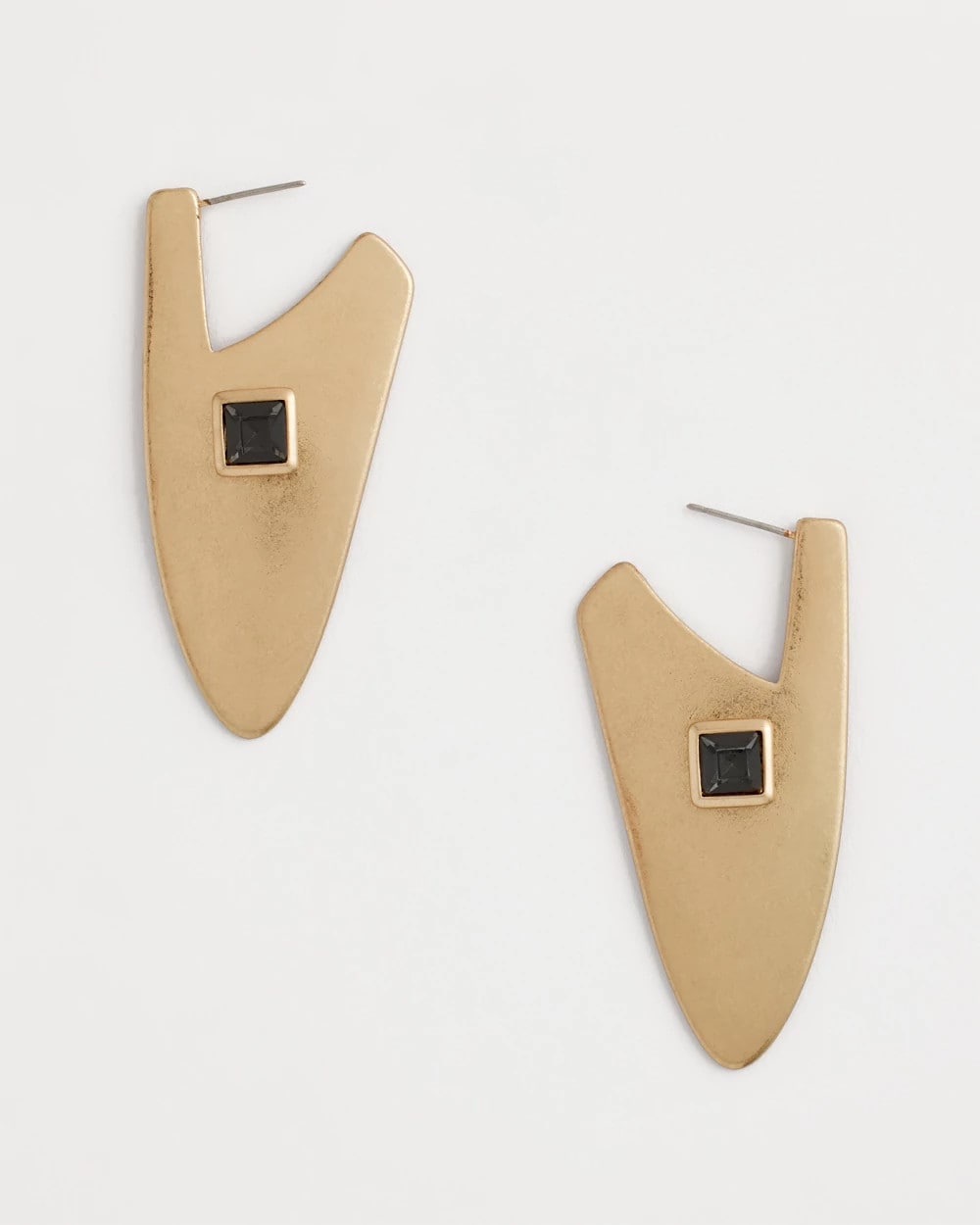 Chico's Sale | Gold Triangle Linear Earrings