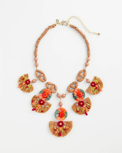 Chico's Value | Tropical Floral Bib Necklace