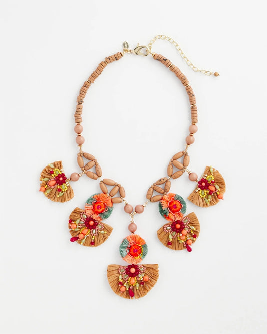 Chico's Value | Tropical Floral Bib Necklace