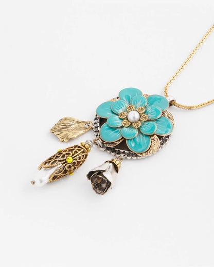Chico's Everyday | Adjustable Flower Charm Pendant Necklace