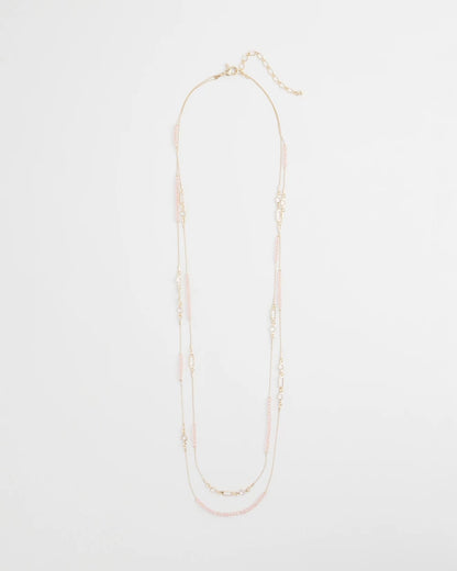 Chico's Classic | Pink Double-Strand Necklace