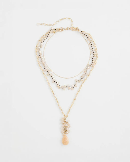 Chico's Best Price | Convertible Rose Quartz Pendant Necklace
