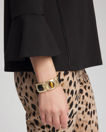 Chico's Essential | Neutral Gold Stretch Bracelet